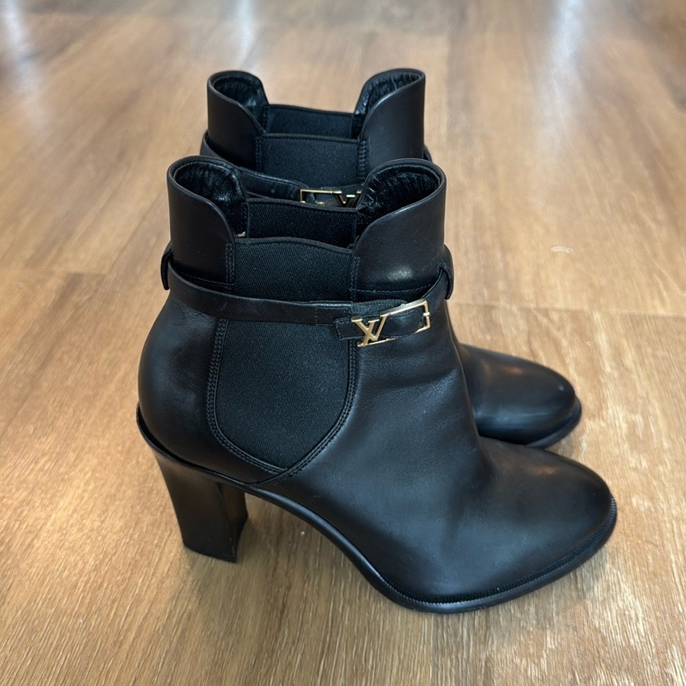 Louis Vuitton Black Booties